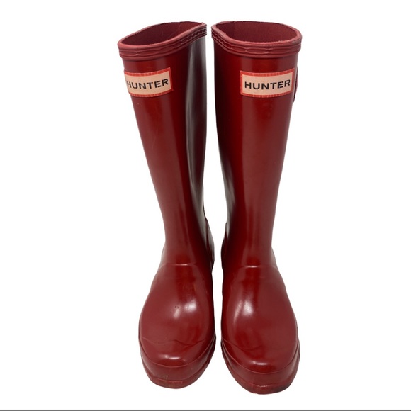 Hunter Other - Hunter kids red rain boots boy Sz 1 girl Sz 2